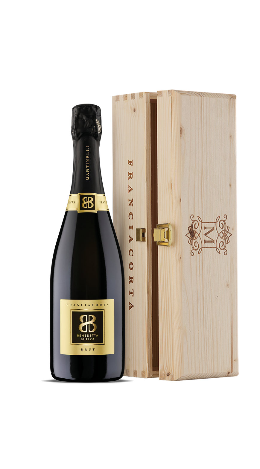 FRANCIACORTA BRUT D.O.C.G. con Confezione Legno Clip